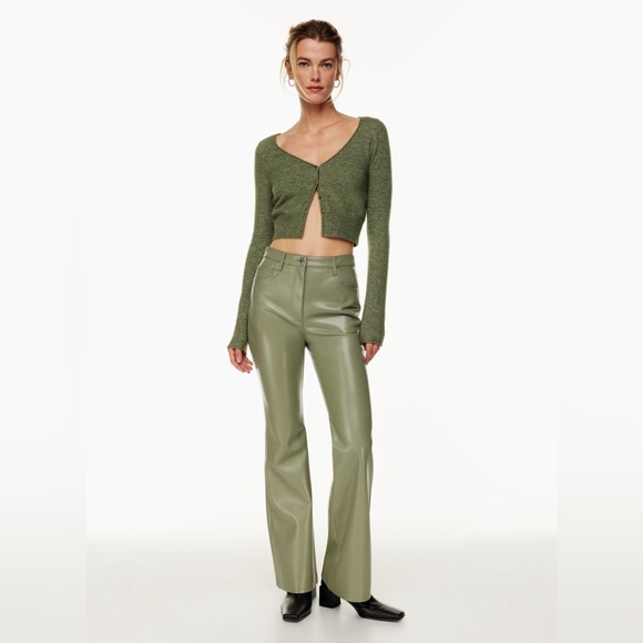 Wilfred Melina Kick Flair pant in Sage Green - Picture 1 of 4